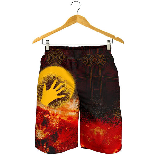 aboriginal-mens-shorts-indigenous-flag-hand-art