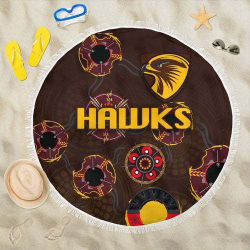 hawthorn-beach-blanket-hawks-indigenous-brown