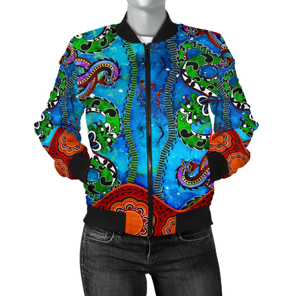 aboriginal-womens-bomber-jacket-aussie-indigenous-patterns-blue