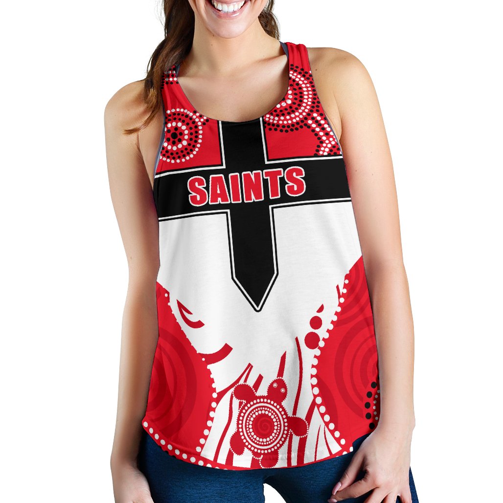 Saints Enthusiasm Women Racerback Tank St Kilda Indigenous - Vibe Hoodie