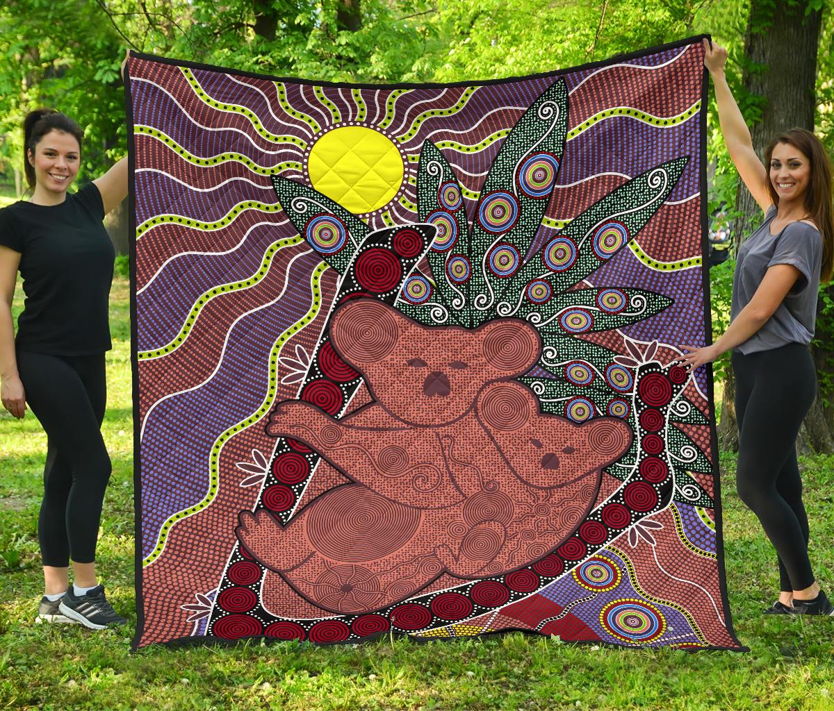 premium-quilts-koala-coverlets-aboriginal-pattern