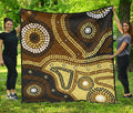 aboriginal-premium-quilt-australia-brown-dot-painting-art