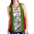 Christmas Women's Racerback Tank - Merry Christmas Koala - Vibe Hoodie