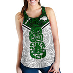 New Zealand Maori Rugby Women Racerback Tank Pride Version - White - Vibe Hoodie