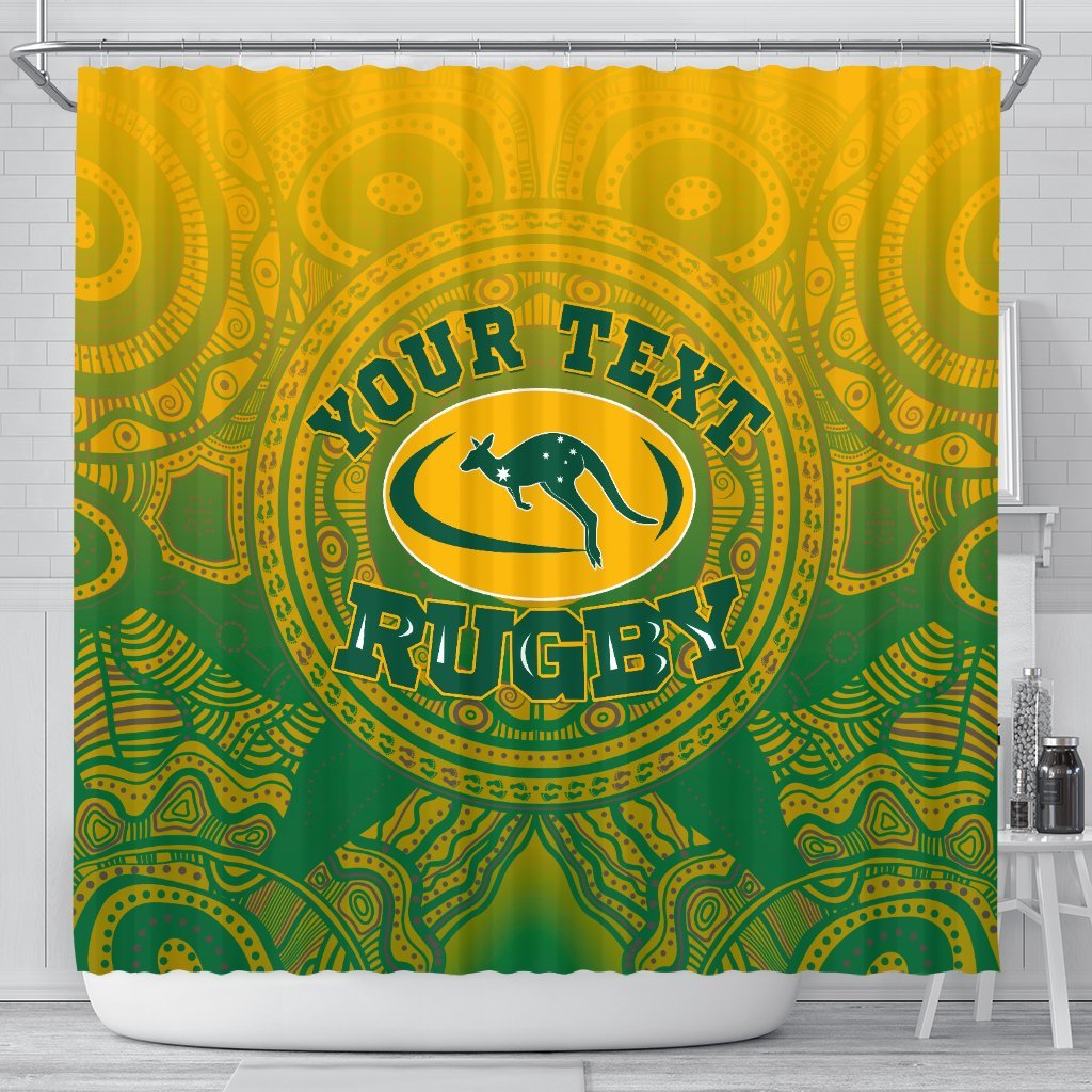 custom-aboriginal-shower-curtain-australia-rugby-and-coat-of-arms
