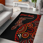 aboriginal-personalised-area-rug-aboriginal-lizard-with-dot-painting-pattern