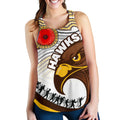 Pride Hawks Women's Racerback Tank Hawthorn Anzac Day Aboriginal - Vibe Hoodie