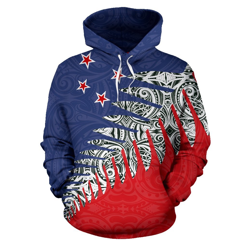 new-zealand-silver-fern-hoodie-red