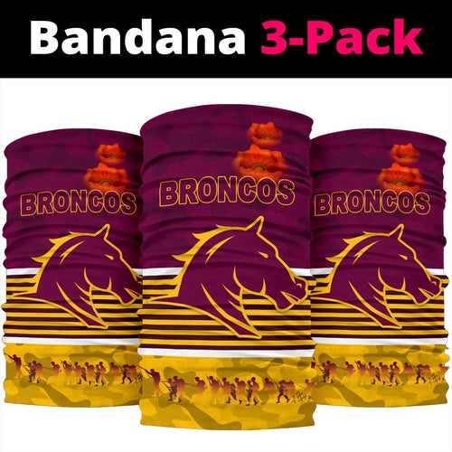 brisbane-broncos-bandana-3-pack-anzac-day-simple-style-maroon