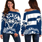 Cats Off Shoulder Sweater - Vibe Hoodie