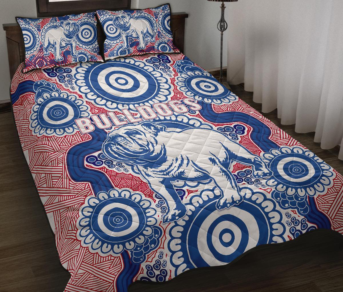 western-quilt-bed-set-bulldogs-simple-indigenous