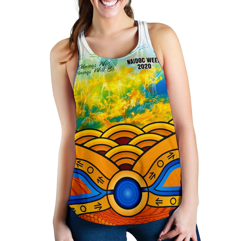 Aboriginal Women's Racerback Tank, Australia Kangaroo Naidoc Week 2021 - Vibe Hoodie