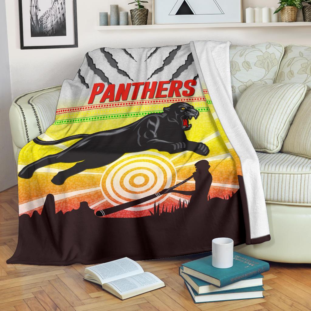 panthers-premium-blanket-indigenous-setting-sun