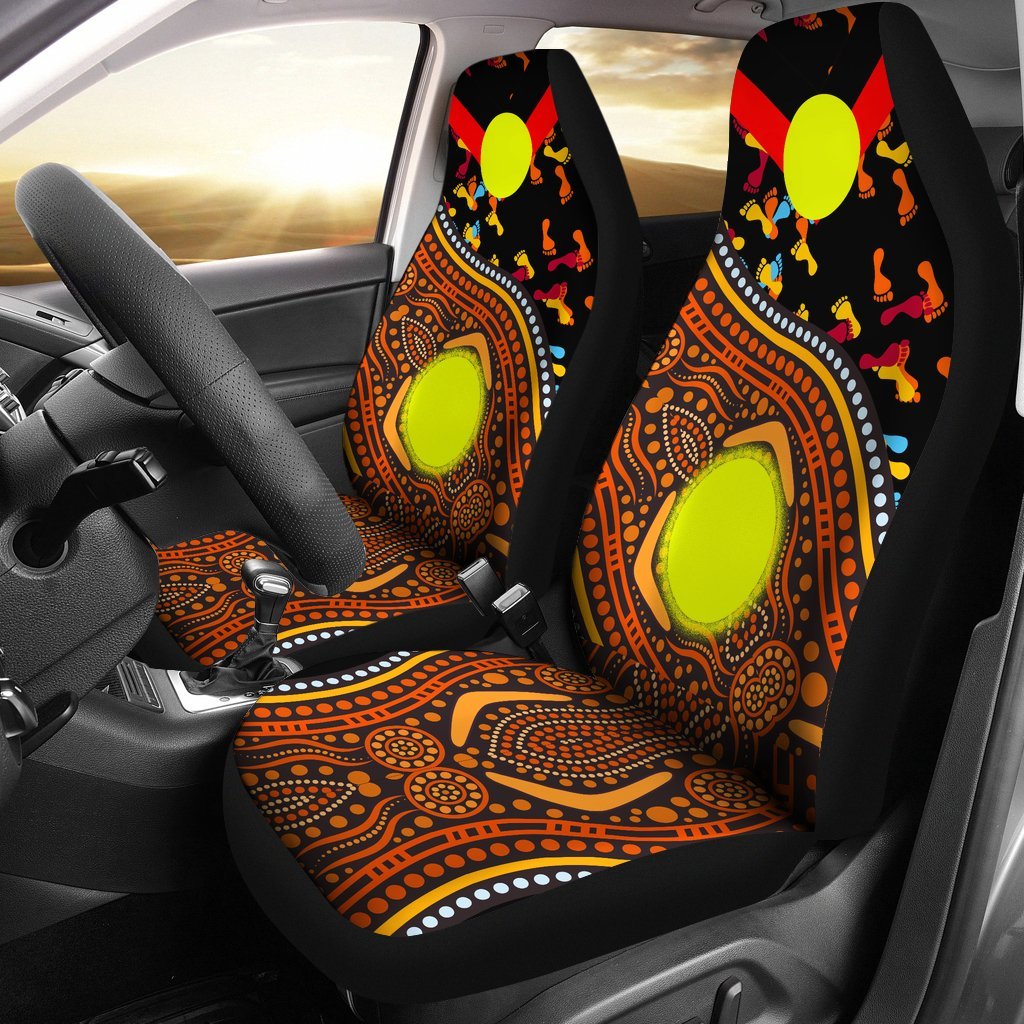 car-seat-covers-aboriginal-style-flag-dot-painting