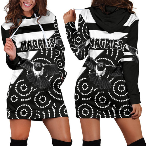 western-suburbs-magpies-womens-hoodie-dress-simple-indigenous