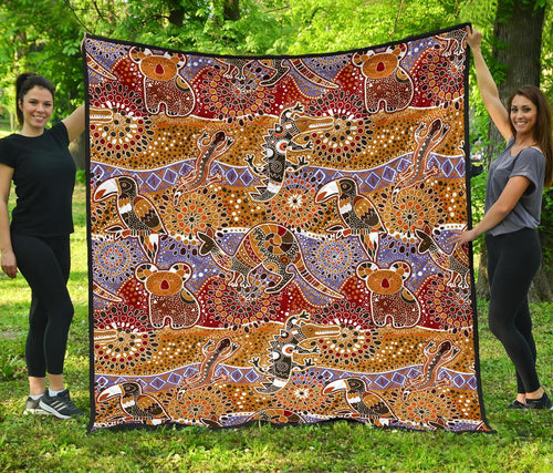 premium-quilts-aboriginal-patterns-coverlets-australian-animals