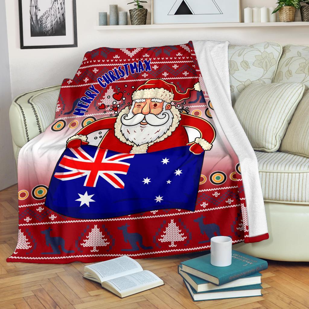 christmas-premium-blanket-australia-santa-claus-hold-the-flag-red