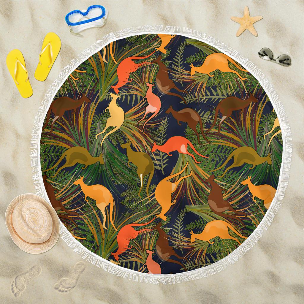 beach-blanket-kangaroo-blanket-australia-ver01-59-x-59-inches