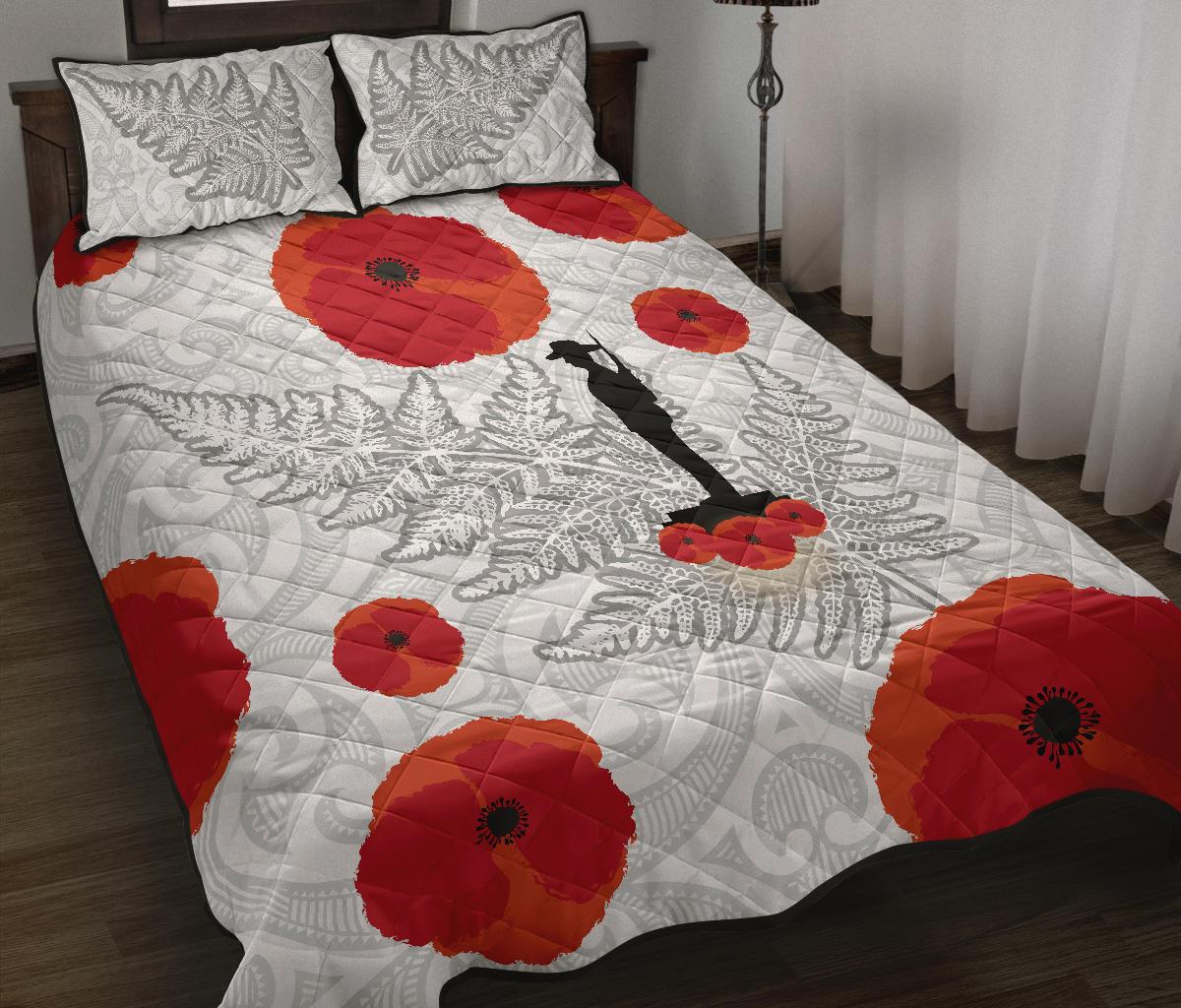 anzac-maori-quilt-bed-set-silver-fern-lest-for-get