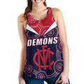 Demons Indigenous Women Racerback Tank Melbourne Fancy - Vibe Hoodie