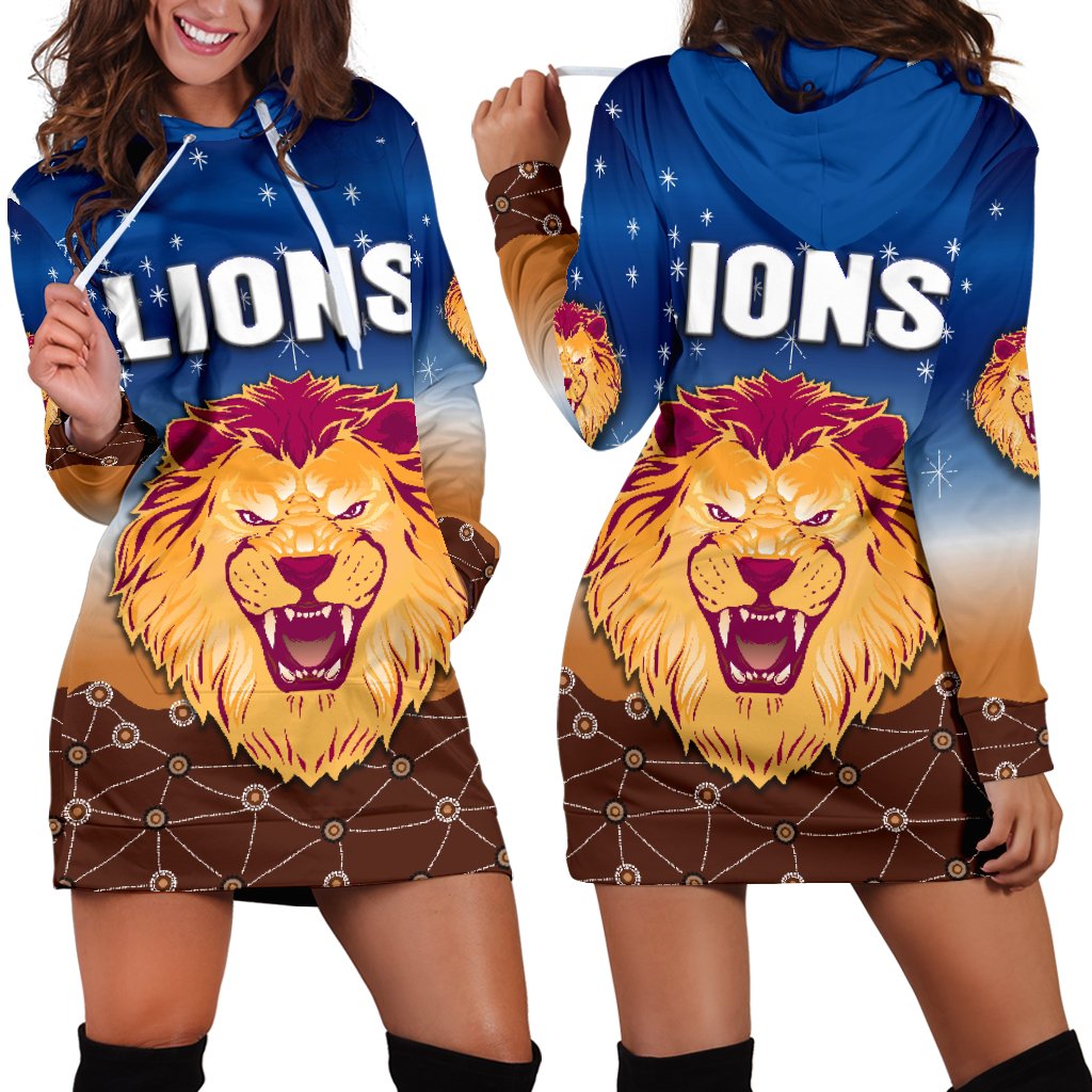 brisbane-lions-women-hoodie-dress-simple-indigenous