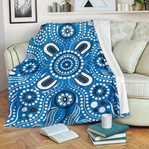 premium-blanket-indigenous-circle-dot-painting-blue-color