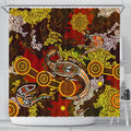 aboriginal-shower-curtain-kangaroo-and-lizard-dot-painting-art