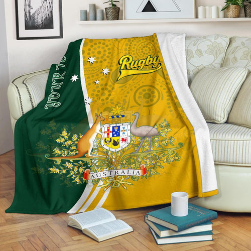 personalised-premium-blanket-australia-coat-of-arm-in-rugby-style