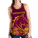 Brisbane Women Racerback Tank Broncos Indigenous - Vibe Hoodie