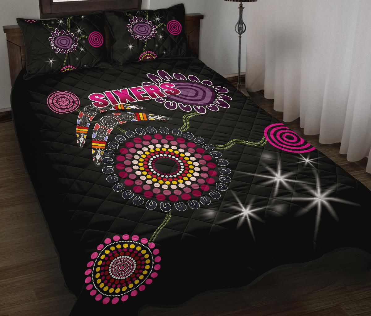 sydney-quilt-bed-set-sixers-indigenous-black
