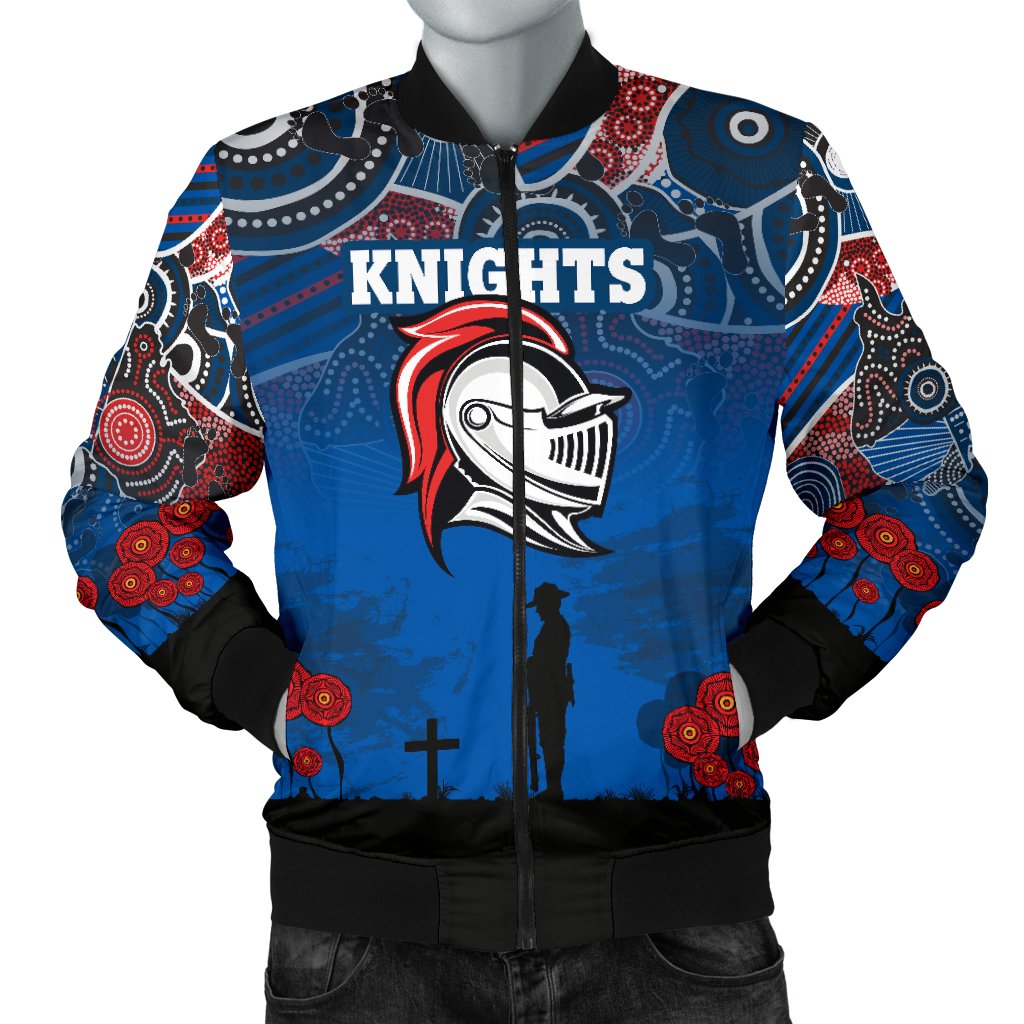 custom-personalised-knights-mens-bomber-jacket-newcastle-anzac-day-aboriginal
