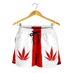 Canada Women'S Shorts Weed Flag - Vibe Hoodie