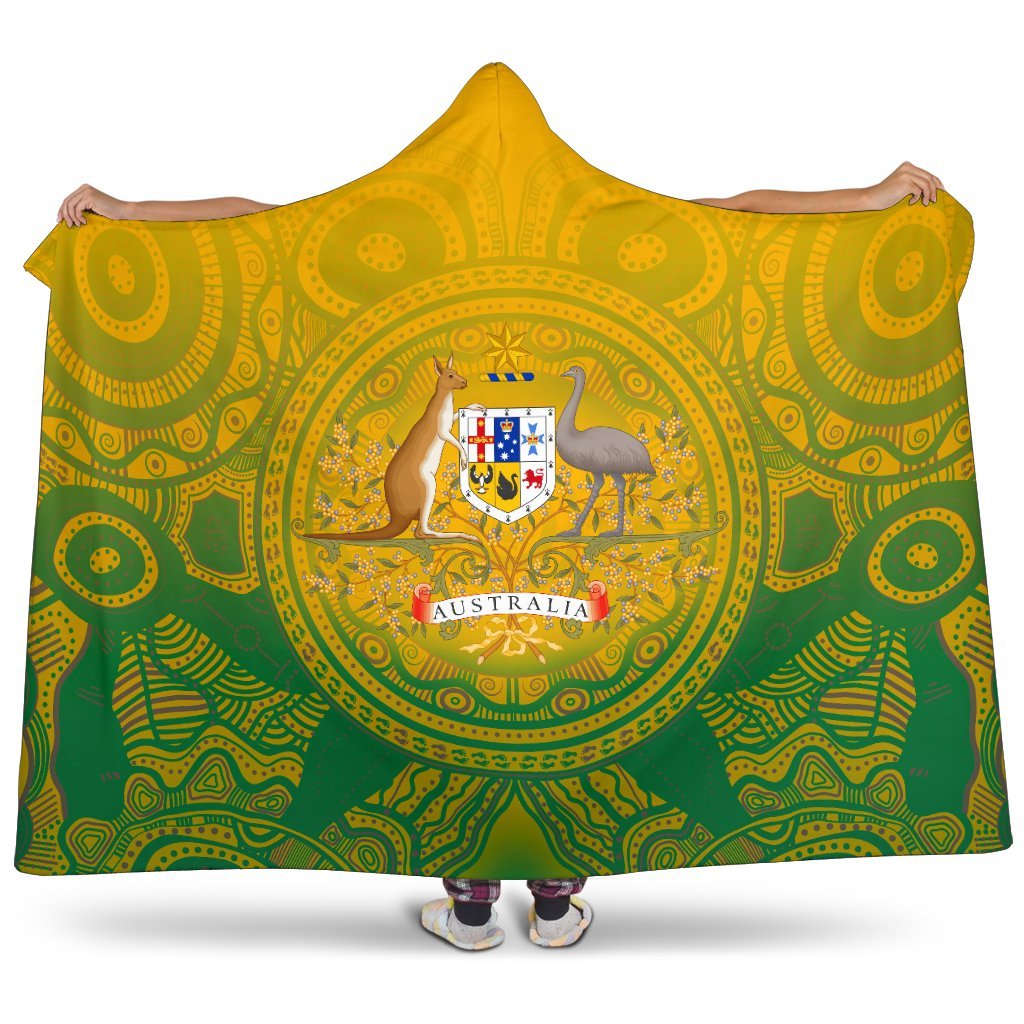 aboriginal-hooded-blanket-australia-rugby-and-coat-of-arms-ver01