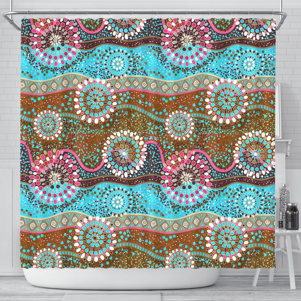 shower-curtain-aboriginal-dot-painting-curtain-color
