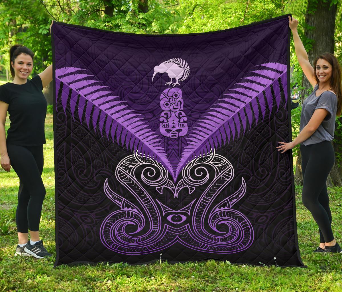 maori-manaia-new-zealand-premium-quilt-purple