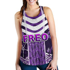 Fremantle Women Racerback Tank Dockers Simple Indigenous Freo - Vibe Hoodie