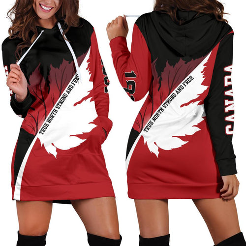 canada-strong-and-free-hoodie-dress