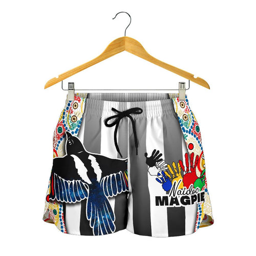 Magpies Naidoc Week All Over Print Women's Shorts Collingwood Modern Style - Vibe Hoodie