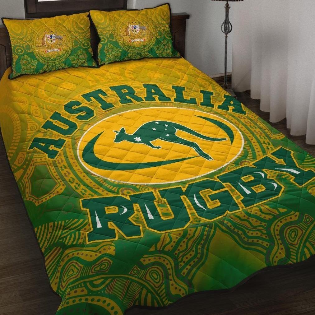 aboriginal-quilt-bed-set-australia-rugby-and-coat-of-arms-ver01