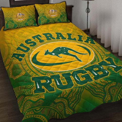 aboriginal-quilt-bed-set-australia-rugby-and-coat-of-arms-ver01