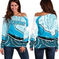 Sharks Off Shoulder Sweater Cronulla Indigenous Unique - Vibe Hoodie
