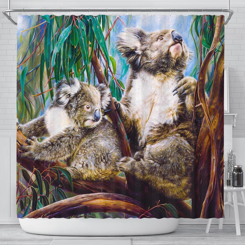 shower-curtain-koala-and-joey-3d-art