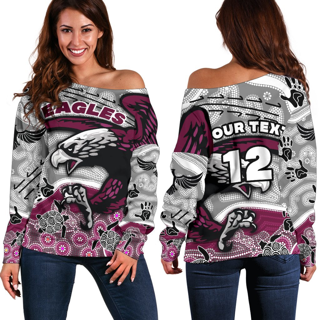 custom-personalised-sea-eagles-womens-off-shoulder-sweater-aboriginal-style