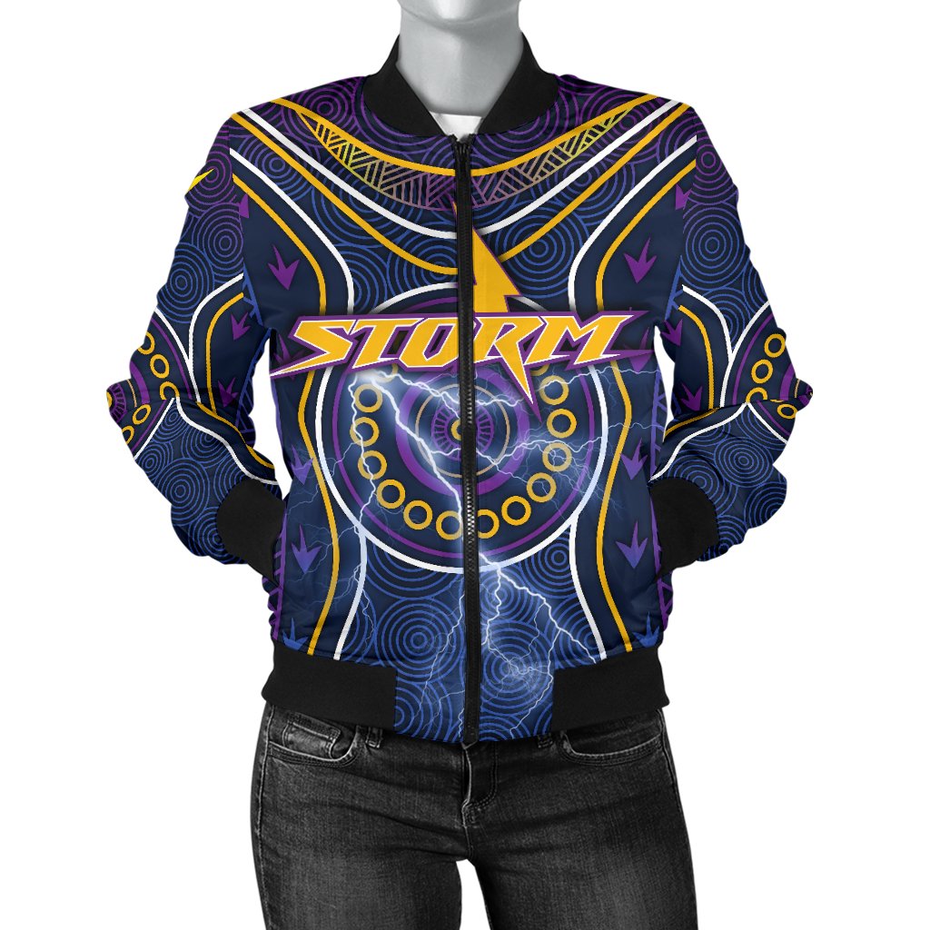 melbourne-bomber-jacket-for-women-lightning-storm-indigenous
