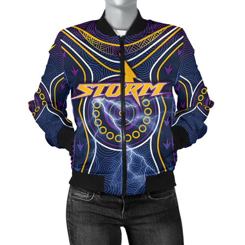 melbourne-bomber-jacket-for-women-lightning-storm-indigenous