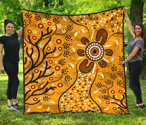 premium-quilt-aboriginal-art-in-spring-style