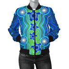 1staustrali-aboriginal-womens-bomber-jacket-aboriginal-turtle-family