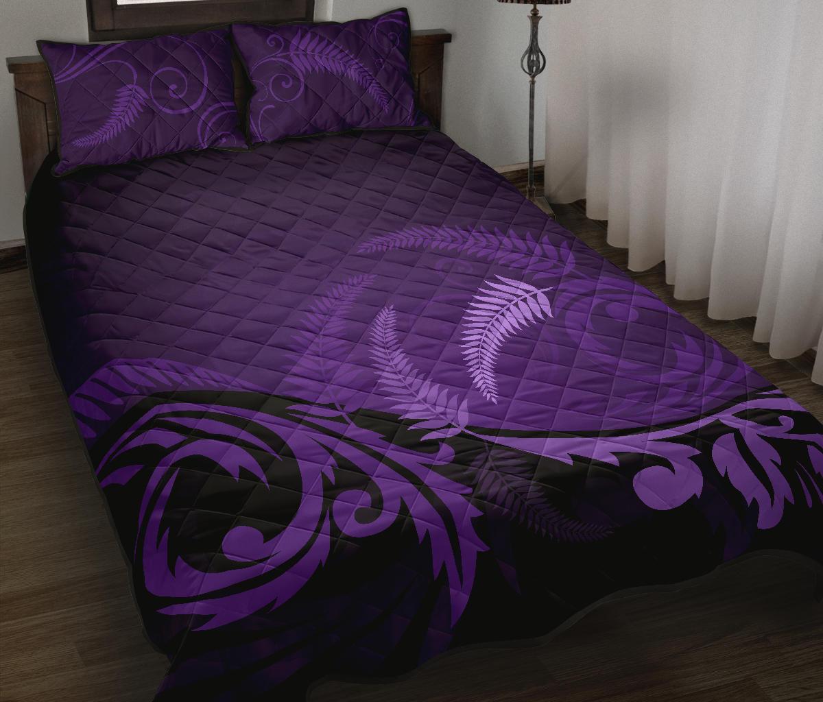 quilt-bed-set-nz-silver-fern-purple-1