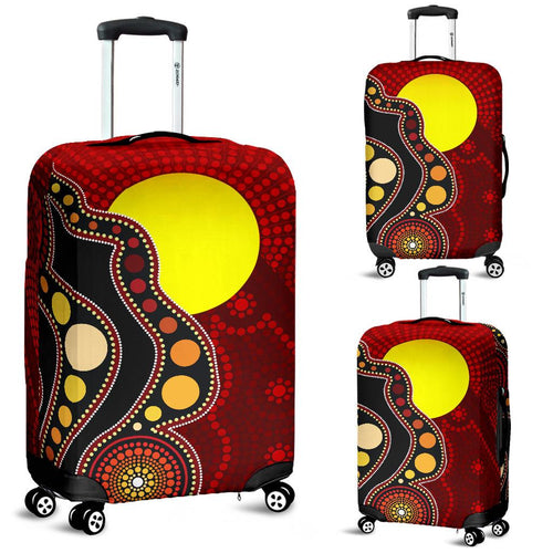 aboriginal-luggage-cover-australia-aboriginal-lives-matter-flag-circle-dot-painting-art-suitcase-cover