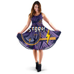 Storm Women's Dress Simple Indigenous - Purple - Vibe Hoodie
